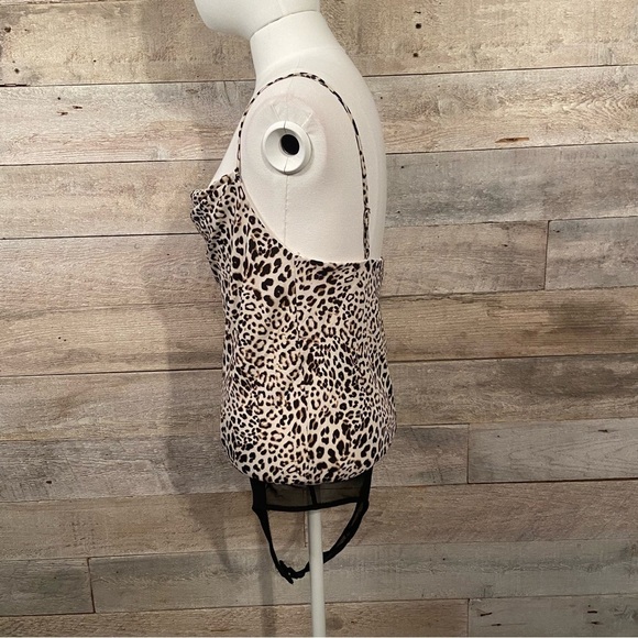ASTR the  label women’s animal print cowl neck thong bodysuit in‎ size small - Picture 4 of 14